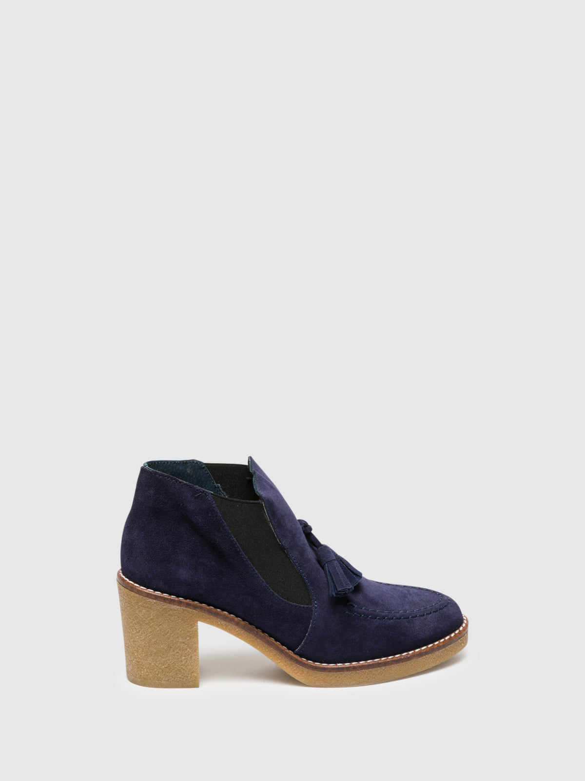 Foreva Blue Elasticated Ankle Boots